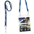 3/8" Recycled Econo Dual Attachment Lanyard (3-4 Week Service)
